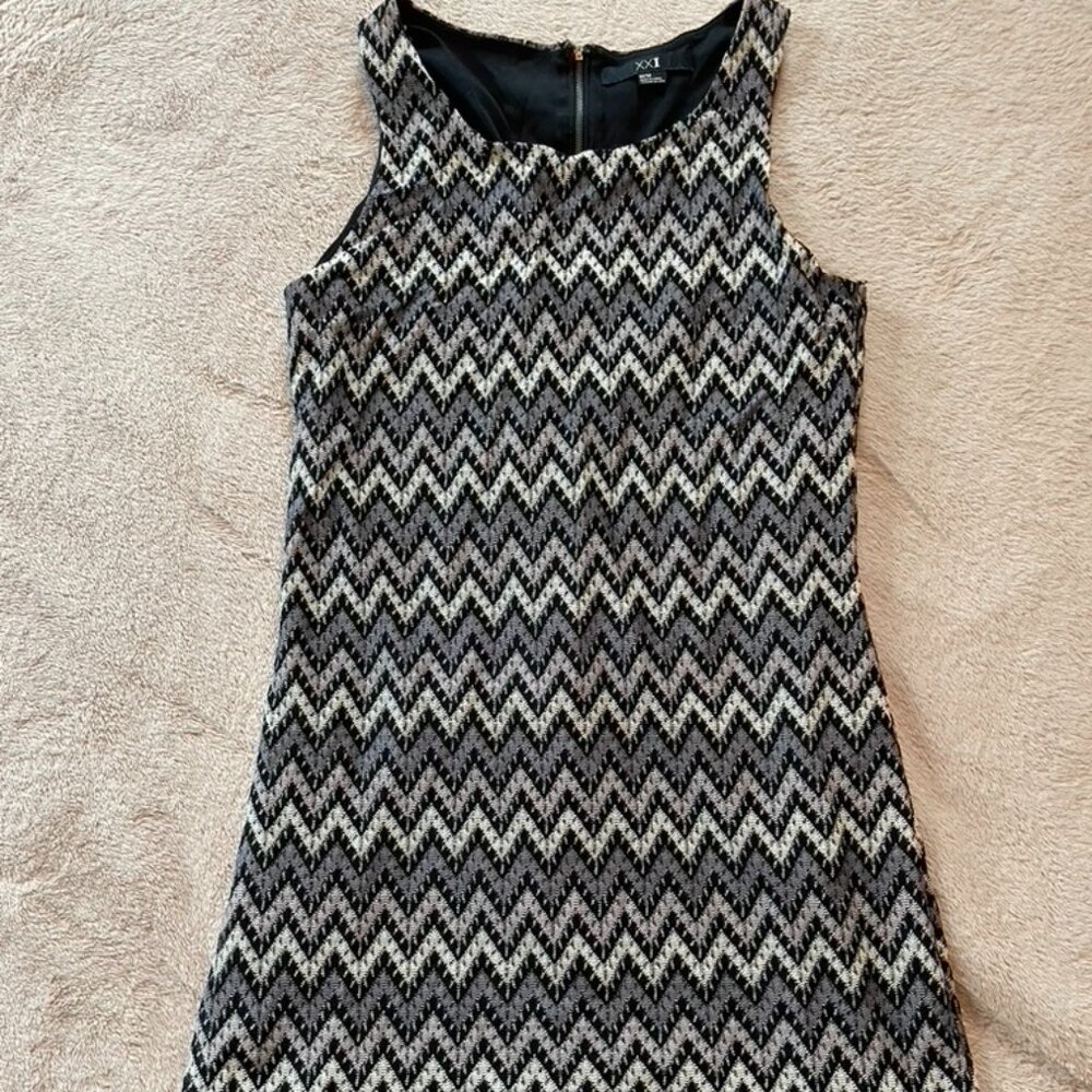 XXI striped mini dress A-line stretchy